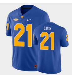 Men Pitt Panthers A.J. Davis College Football Royal Game Jersey Men Pitt Panthers A.J. Davis College Football Royal Game Jersey