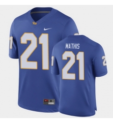 Men Pitt Panthers Damarri Mathis Game Royal Football Jersey Men Pitt Panthers Damarri Mathis Game Royal Football Jersey