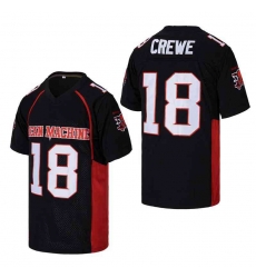 Men 18 Paul Crewe Longest Yard Mean Machine Movie Jersey black Men 18 Paul Crewe Longest Yard Mean Machine Movie Jersey black