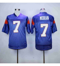 Men 7 MORAN Blue Mountain State Goats Movie Football Jersey blue Men 7 MORAN Blue Mountain State Goats Movie Football Jersey blue