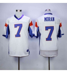 Men 7 MORAN Blue Mountain State Goats Movie Football Jersey white Men 7 MORAN Blue Mountain State Goats Movie Football Jersey white