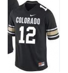 Men Colorado Buffaloes Hunter #12 Black Vapor Limited Black Stitched Jersey Men Colorado Buffaloes Hunter #12 Black Vapor Limited Black Stitched Jersey