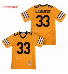 Men Djordjevic 33 Ampipe High School Bulldogs JERSEY yellow Men Djordjevic 33 Ampipe High School Bulldogs JERSEY yellow