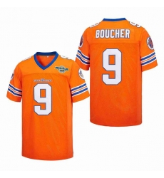 Men The Waterboy Jersey Bourbon Bowl Bobby Boucher 9 Orange color Men The Waterboy Jersey Bourbon Bowl Bobby Boucher 9 Orange color