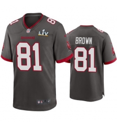 Men Antonio Brown Buccaneers Pewter Super Bowl Lv Game Jersey Men Antonio Brown Buccaneers Pewter Super Bowl Lv Game Jersey