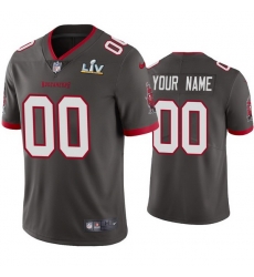 Men Custom Buccaneers Pewter Super Bowl Lv Vapor Limited Jersey Men Custom Buccaneers Pewter Super Bowl Lv Vapor Limited Jersey