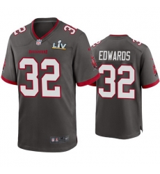 Men Mike Edwards Buccaneers Pewter Super Bowl Lv Game Jersey Men Mike Edwards Buccaneers Pewter Super Bowl Lv Game Jersey