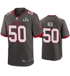 Men Vita Vea Buccaneers Pewter Super Bowl Lv Game Jersey Men Vita Vea Buccaneers Pewter Super Bowl Lv Game Jersey