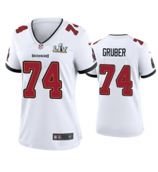 Women Paul Gruber Buccaneers White Super Bowl Lv Game Jersey Women Paul Gruber Buccaneers White Super Bowl Lv Game Jersey