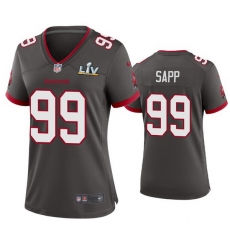 Women Warren Sapp Buccaneers Pewter Super Bowl Lv Game Jersey Women Warren Sapp Buccaneers Pewter Super Bowl Lv Game Jersey