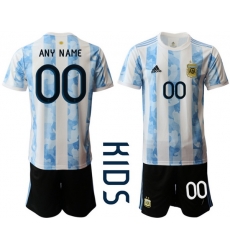 Kids Argentina Short Soccer Jerseys 034 Kids Argentina Short Soccer Jerseys 034