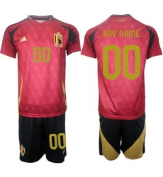 Men Belgium National Team Custom Red 2024 25 Home Soccer Jersey Suit Men Belgium National Team Custom Red 2024 25 Home Soccer Jersey Suit