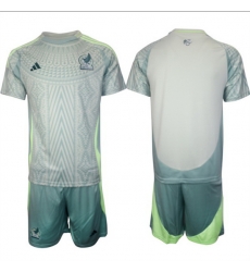 Men Mexico Team Blank 2024 25 Green Away Soccer Jersey Suit Men Mexico Team Blank 2024 25 Green Away Soccer Jersey Suit