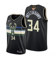 bucks giannis antetokounmpo statement edition black 2021 nba finals jersey bucks giannis antetokounmpo statement edition black 2021 nba finals jersey