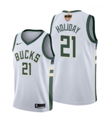 bucks jrue holiday white 2021 nba finals jersey bucks jrue holiday white 2021 nba finals jersey