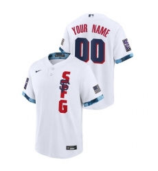 Men's San Francisco Giants Custom White 2021 MLB All-Star Game Jersey Men's San Francisco Giants Custom White 2021 MLB All-Star Game Jersey
