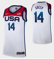 Men's Draymond Green Jersey USA Basketball Tokyo Olympics 2021 White Men's Draymond Green Jersey USA Basketball Tokyo Olympics 2021 White