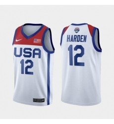 Men's USA Team James Harden Home White 2021 Tokyo Olympics Jersey Men's USA Team James Harden Home White 2021 Tokyo Olympics Jersey