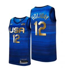 USA Dream Team 12 Jrue Holiday 2021 Tokyo Olymipcs Nike Basketball Jersey Blue USA Dream Team 12 Jrue Holiday 2021 Tokyo Olymipcs Nike Basketball Jersey Blue
