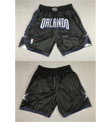 Men Orlando Magic Black Shorts Men Orlando Magic Black Shorts