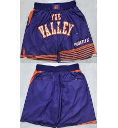 Men Phoenix Suns Purple Shorts Men Phoenix Suns Purple Shorts