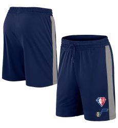 Men Utah Jazz Navy Shorts Men Utah Jazz Navy Shorts