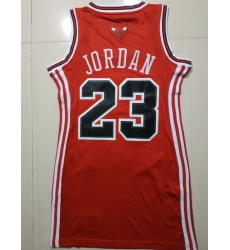 Women Chicago Bulls 23 Michael Jordan Dress Stitched Jersey Red II Women Chicago Bulls 23 Michael Jordan Dress Stitched Jersey Red II