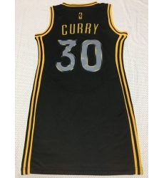 Women Golden Warriors 30 Stephen Curry Dress Stitched Jersey Black II Women Golden Warriors 30 Stephen Curry Dress Stitched Jersey Black II