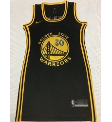 Women Golden Warriors 30 Stephen Curry Dress Stitched Jersey Black Women Golden Warriors 30 Stephen Curry Dress Stitched Jersey Black