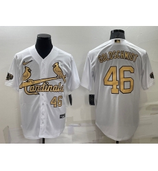 Men St Louis St.Louis Cardinals 46 Paul Goldschmidt 2022 All Star White Cool Base Stitched Baseball Jersey Men St Louis St.Louis Cardinals 46 Paul Goldschmidt 2022 All Star White Cool Base Stitched Baseball Jersey