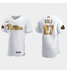 Men Philadelphia Phillies Aaron Nola 2022 Mlb All Star Game White Gold Men Jersey Men Philadelphia Phillies Aaron Nola 2022 Mlb All Star Game White Gold Men Jersey