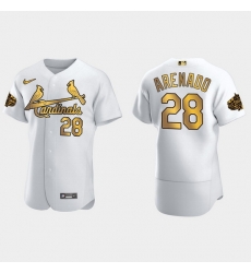 Men St.Louis Cardinals Nolan Arenado 2022 Mlb All Star Game White Gold Men Jersey Men St.Louis Cardinals Nolan Arenado 2022 Mlb All Star Game White Gold Men Jersey