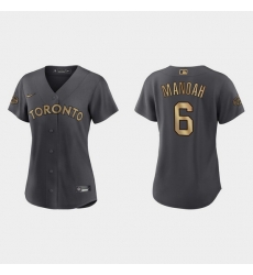 Women Alek Manoah Toronto Blue Jays 2022 Mlb All Star Game Replica Charcoal Jersey Women Alek Manoah Toronto Blue Jays 2022 Mlb All Star Game Replica Charcoal Jersey