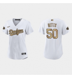 Women Los Angeles Dodgers Mookie Betts 2022 Mlb All Star Game Replica White Jersey Women Los Angeles Dodgers Mookie Betts 2022 Mlb All Star Game Replica White Jersey
