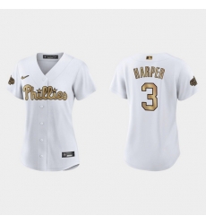 Women Philadelphia Phillies Bryce Harper 2022 Mlb All Star Game Replica White Jersey Women Philadelphia Phillies Bryce Harper 2022 Mlb All Star Game Replica White Jersey