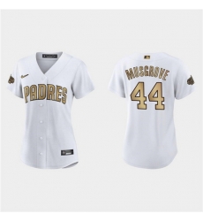Women San Diego Padres 44 Joe Musgrove 2022 All Star White Stitched Baseball Jersey Women San Diego Padres 44 Joe Musgrove 2022 All Star White Stitched Baseball Jersey
