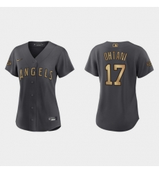 Women Shohei Ohtani Los Angeles Angels 2022 Mlb All Star Game Replica Charcoal Jersey Women Shohei Ohtani Los Angeles Angels 2022 Mlb All Star Game Replica Charcoal Jersey