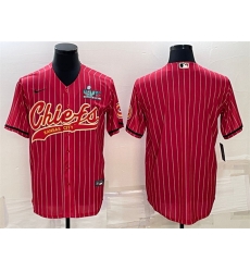 Men Kansas City Chiefs Blank Red With Super Bowl LVII Patch Cool Base Stitched Baseball Jersey Men Kansas City Chiefs Blank Red With Super Bowl LVII Patch Cool Base Stitched Baseball Jersey
