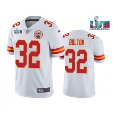 Men Women Youth Toddler Kansas City Chiefs 32 Nick Bolton White Super Bowl LVII Patch Vapor Untouchable Limited Stitched Jersey Men Women Youth Toddler Kansas City Chiefs 32 Nick Bolton White Super Bowl LVII Patch Vapor Untouchable Limited Stitched Jersey