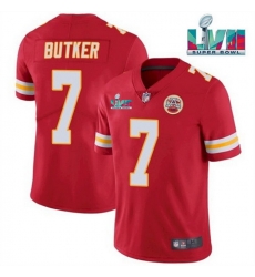 Men Women Youth Toddler Kansas City Chiefs 7 Harrison Butker Red Super Bowl LVII Patch Vapor Untouchable Limited Stitched Jersey Men Women Youth Toddler Kansas City Chiefs 7 Harrison Butker Red Super Bowl LVII Patch Vapor Untouchable Limited Stitched Jersey