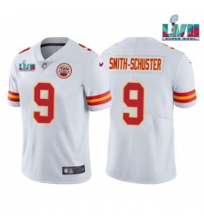 Men Women Youth Toddler Kansas City Chiefs 9 JuJu Smith Schuster White Super Bowl LVII Patch Vapor Untouchable Limited Stitched Jersey Men Women Youth Toddler Kansas City Chiefs 9 JuJu Smith Schuster White Super Bowl LVII Patch Vapor Untouchable Limited Stitched Jersey