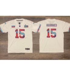 Men's Kansas City Chiefs #15 Patrick Mahomes White Super Bowl LVII Patch Vapor Untouchable Limited Stitched Jersey Men's Kansas City Chiefs #15 Patrick Mahomes White Super Bowl LVII Patch Vapor Untouchable Limited Stitched Jersey