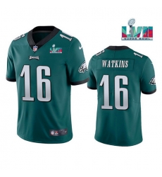 Men Women Youth Toddler Philadelphia Eagles 16 Quez Watkins Green Super Bowl LVII Vapor Untouchable Limited Stitched Jersey Men Women Youth Toddler Philadelphia Eagles 16 Quez Watkins Green Super Bowl LVII Vapor Untouchable Limited Stitched Jersey