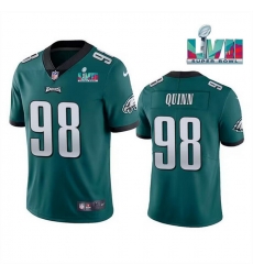 Men Women Youth Toddler Philadelphia Eagles 98 Robert Quinn Green Super Bowl LVII Vapor Untouchable Limited Stitched Jersey Men Women Youth Toddler Philadelphia Eagles 98 Robert Quinn Green Super Bowl LVII Vapor Untouchable Limited Stitched Jersey