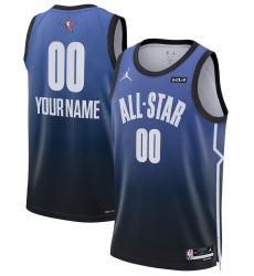Men 2023 All Star Active Player Custom Blue Game Swingman Stitched Basketball Jersey Men 2023 All Star Active Player Custom Blue Game Swingman Stitched Basketball Jersey