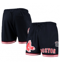Men Boston Red Sox Navy Team Logo Mesh Shorts Men Boston Red Sox Navy Team Logo Mesh Shorts