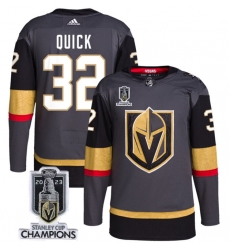 Men Women Youth Vegas Golden Knights #32 Jonathan Quick Gray 2023 Stanley Cup Champions Stitched Jersey Men Women Youth Vegas Golden Knights #32 Jonathan Quick Gray 2023 Stanley Cup Champions Stitched Jersey