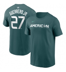 Men Toronto Blue Jays 27 Vladimir Guerrero Jr Teal 2023 All Star Name Number T Shirt Men Toronto Blue Jays 27 Vladimir Guerrero Jr Teal 2023 All Star Name Number T Shirt