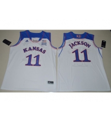 Mens Ncaa Nba Kansas Jayhawks #11 Josh Jackson White Jersey Mens Ncaa Nba Kansas Jayhawks #11 Josh Jackson White Jersey