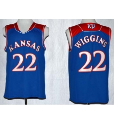 Mens Ncaa Nba Kansas Jayhawks #22 Wiggins Blue Jersey Mens Ncaa Nba Kansas Jayhawks #22 Wiggins Blue Jersey